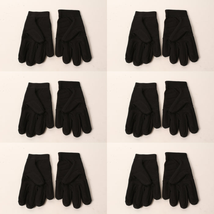 6 PK Echo 103942197 Sport & Landscape Gloves XL Black Form Fitting Fingers