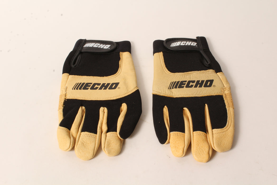 Echo 103942199 Vibration-Reducing Landscape Gloves XL Leather Foam Pad Palm