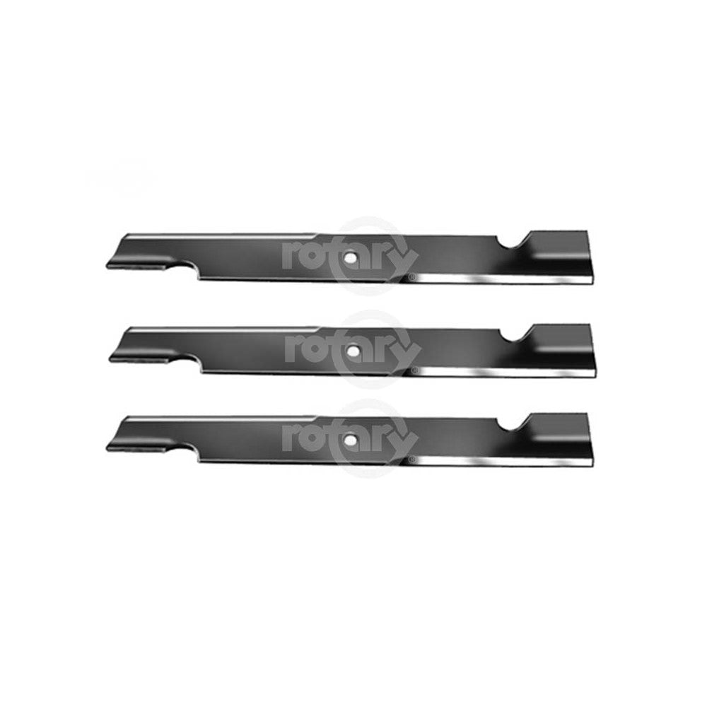 3 Pack Notched High-Lift Lawn Mower Blades Fits Bad Boy 038-6060-00