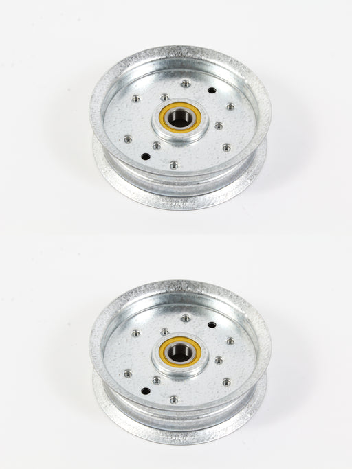 2 Pack Idler Pulley Fits John Deere Scotts Sabre GY20110 GY20629 GY22082