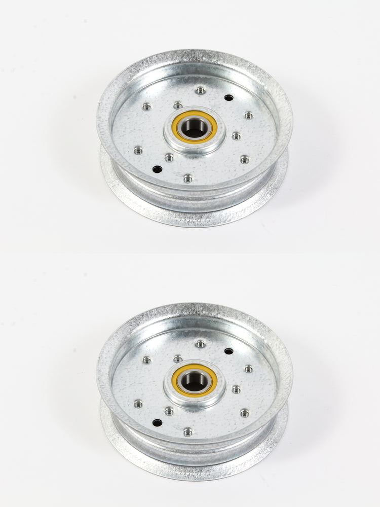 2 Pack Idler Pulley Fits John Deere Scotts Sabre GY20110 GY20629 GY22082