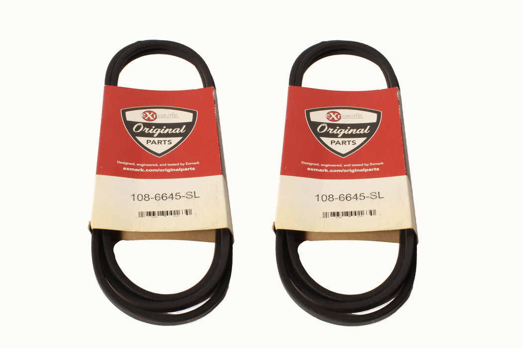 2 PK Genuine Exmark 108-6645-SL V-Belt Quest QST20BE422 S/N 790,000-850,000 OEM