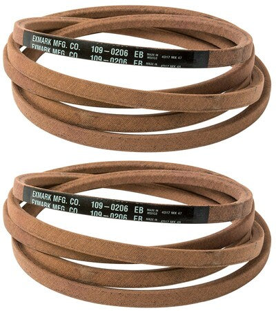 2PK OEM Exmark 109-0206 Drive Belt LHP23KA505 LHP27KC505 LHP20KC505 600,000 & Up