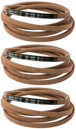 3PK OEM Exmark 109-0206 Drive Belt LHP23KA505 LHP27KC505 LHP20KC505 600,000 & Up