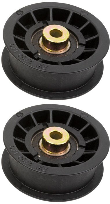 2 PK Genuine Exmark 109-4076 Flat Idler Pulley Lazer Z AC AS Front Runner