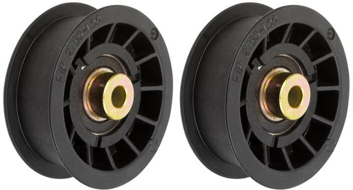 2 PK Genuine Exmark 109-4076 Flat Idler Pulley Lazer Z AC AS Front Runner