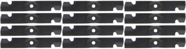 12 PK Genuine Exmark 109-6461-S Hi Lift Notch Blade Lazer Z HP 50" 103-9601-S