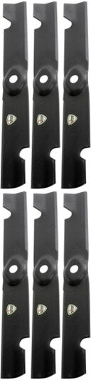 6 PK Genuine Exmark 109-6464-S Hi Lift Notch Blade Lazer Z AC Diesel XS 66"