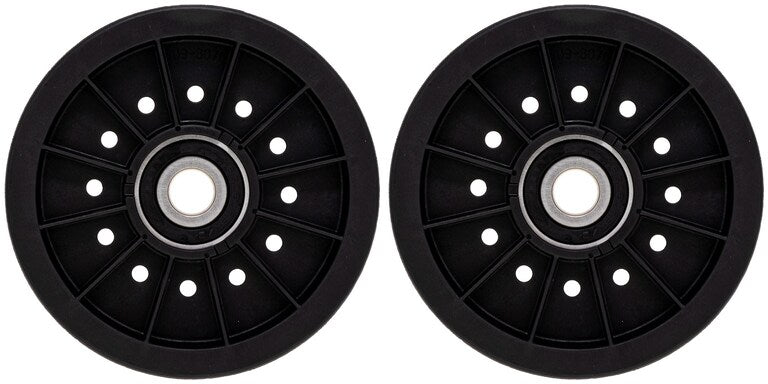 2 PK Genuine Exmark 109-8076 Flat Idler Pulley Lazer Z AS E S X Z OEM