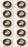 10 Pack Genuine Kawasaki 11013-0728 Air Filter Fits FH601D FH641D FH680D FH721D