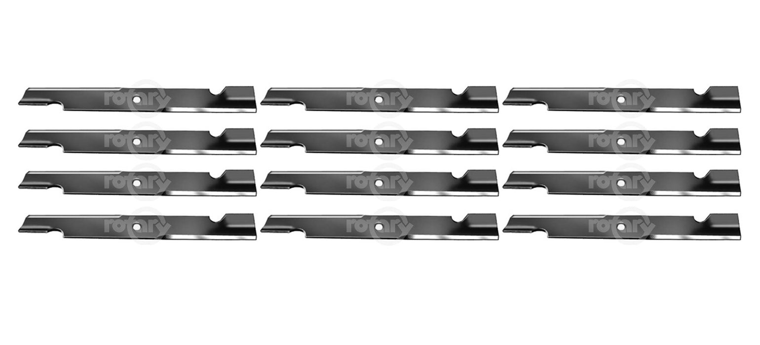 12 Pack Notched High-Lift Blades Fits Exmark 103-6403 103-6403-S