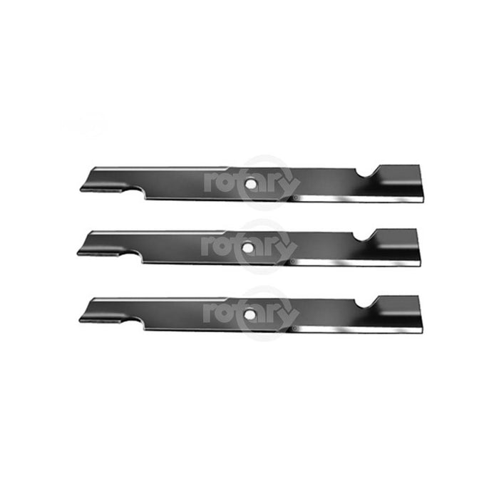 3 Pack Notched High-Lift Blades Fits Exmark 103-6403 103-6403-S
