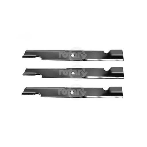 3 Pack Notched High-Lift Lawn Mower Blades Fits Exmark 103-6404 130-6404-S