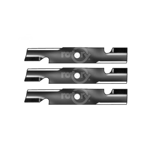 3 Pack Notched High-Lift Lawn Mower Blades Fits Exmark 103-6401 103-6401-S