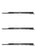 3 Pack Blade Fits Snapper 28" X 1-11/6" No Air Lift Holes