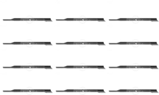 12 Pack Blade Fits Snapper 33" X 1-11/16" No Air Lift Holes