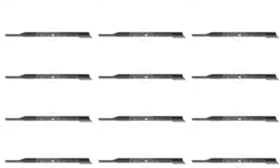 12 Pack Blade Fits Snapper 33" X 1-11/16" No Air Lift Holes