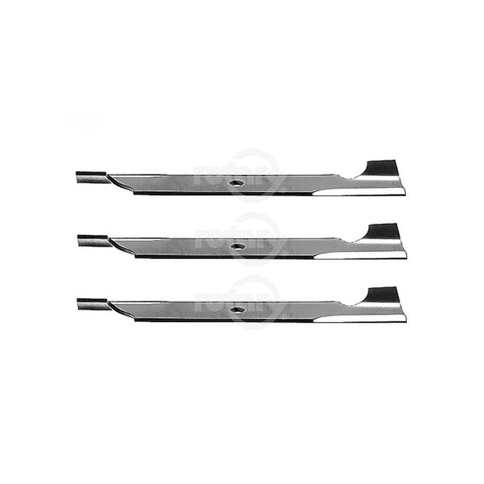 3 Pack Notched High-Lift Blades Fits Exmark 103-6403 103-6403-S