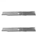 2PK Low Lift Blade 18" X 2-1/2" X 15/16"  Fits Exmark 103-6387 103-6387-S