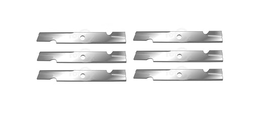 6 Pack Notched High-Lift Lawn Mower Blades Fits Toro 109-6873-03