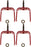 4 PK Genuine Exmark 116-8888 Caster Fork Kit Lazer Z AC AS LC XP XS Z DS E S X