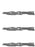 3 Pack Blade Fits Exmark 22-3/4" X 15/16"