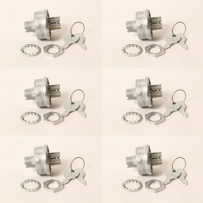 6 PK Ignition Switch Fits Exmark 109-4736 103-0206 Toro 88-9830 104-2451