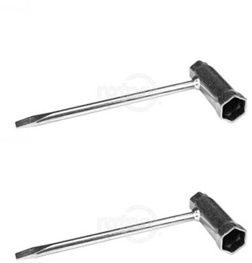 2 PK Rotary 11852 T-Wrench 3/4" x 13mm-1/2" W 3-3/16" Long Barrel