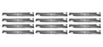 12 Pack Lawn Mower Blades Fits Hustler 601124 797696