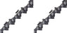 2 Pack Laser 11X66 16" .325" .050 66 DL Semi Chisel Chainsaw Chain Loop