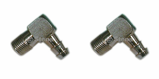 2 Pack Stens 120-071 Elbow Fitting Fits B&S 67218 691609 Murray 43965