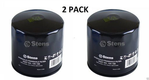 2 Pack Stens 120-166 Hydraulic Filter for John Deere AM131054 Ferris 1726194