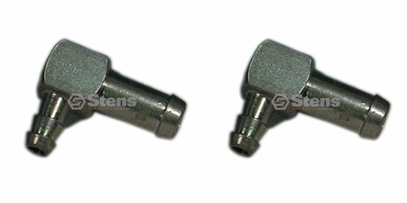 2 Pack Stens 120-196 1/4" ID Fuel Elbow Fitting