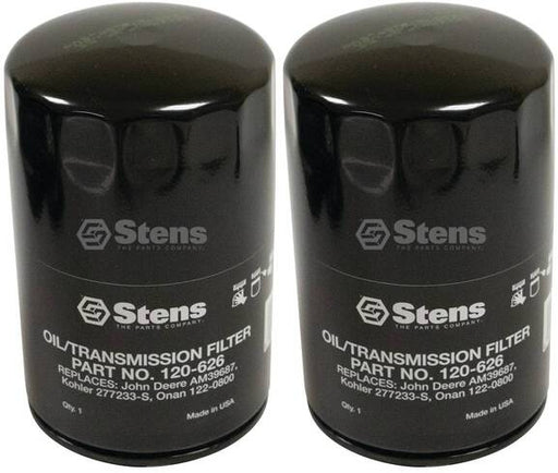 2 PK Oil Filter Fits JD AM39687 BobCat Clark 6647672 Onan 122-0800 Toro 108-3817