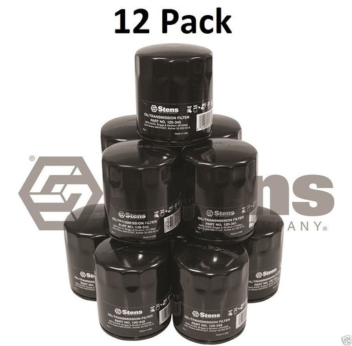 12 Pack Stens 120-970 Oil Filter for Caterpillar 220-1523 9Y4493 Woods 70939