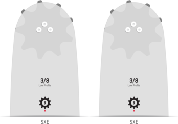2 PK Oregon 120SXEA095 12" AdvanceCut Guide Bar 3/8" Low Pro .050" 45DL A095