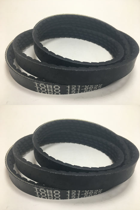 2 PK Genuine Toro 121-6622 Drive Belt 38563 38568 38741 38742 38743 38744 38751