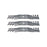 3 Pack Mulching Blades Fits AYP Roper Sears 187254 187255 187256