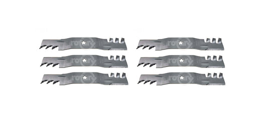 6 Pack Mulching Blades Fits Husqvarna 532187255