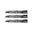 3 Pack Lawn Mower Blades Fits Husqvarna 539112078