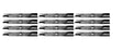 12 Pack Lawn Mower Blades Fits Husqvarna 539113312