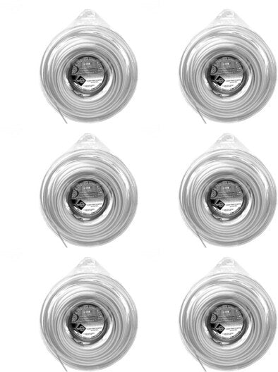 6 PK Rotary 12140 1 LB Donut .095" Professional Diamond Cut Trimmer Line