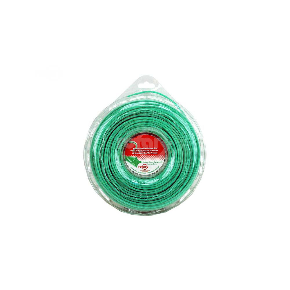 Rotary 12204 Trimmer Line .080  320' Lge Donut Quad-Tex Twist Green