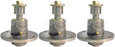 3 PK Cast Iron Spindle Assembly Fits Hustler 350595 Super Z 52" 60" 72"