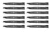 12 Pack Lawn Mower Blades Fits Toro 110-6837-03 112-9759-03 115-5059-03