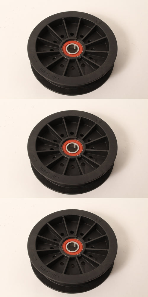 3 PK Flat Idler Pulley Fits Hustler 784504 Exmark Toro 109-0977 5" OD 11/16" ID