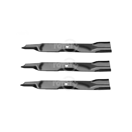 3 Pack Lawn Mower Blades Fits John Deere AM137327 AM141032 AM141034 M154061