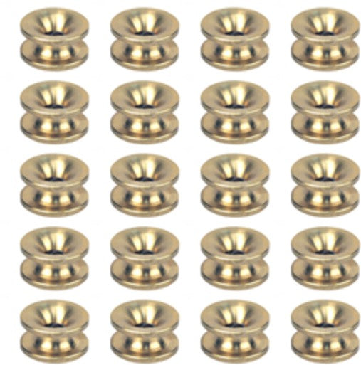 20 PK Rotary 12422 Heavy Duty Round Brass Eyelet for Round Line