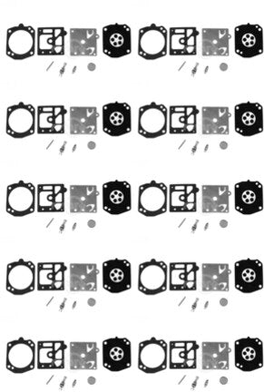 10 PK Rotary 12471 Carburetor Kit Fits Walbro K10-HD