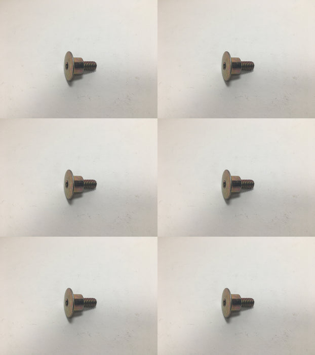 6 PK Genuine Toro 125-1122 1/4-20 Countersunk Oval Screw OEM